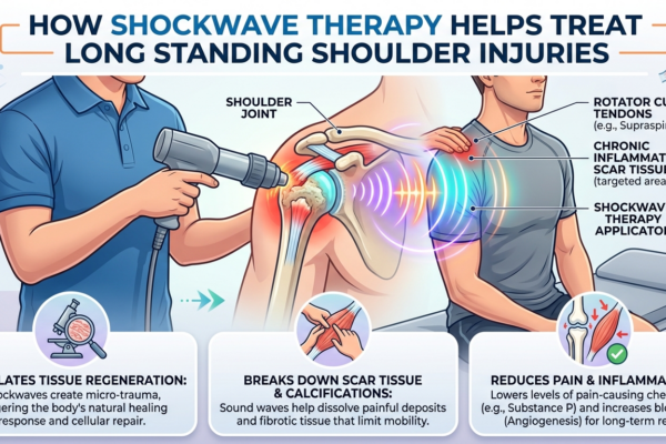How Shockwave Therapy Helps Treat Long Standing Shoulder Injuries